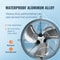 Heave Duty Shutter Exhaust Fan With Speed Controller Wall Mount Attic Ventilation Fan 3