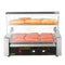 Commercial Hot Dog Roller Grill Rollers High Capacity Stainless Steel Sausage Cooker With Bun Warme 9