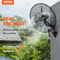 Heavy Duty Wall Mount Misting Fan CFM High Velocity Oscillating Waterproof Industrial Cooling Fan 1