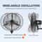 Heavy Duty Wall Mount Misting Fan CFM High Velocity Oscillating Waterproof Industrial Cooling Fan 3