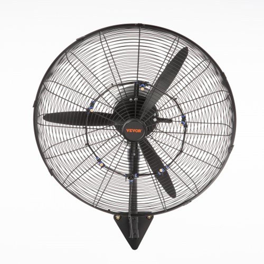 Heavy Duty Wall Mount Misting Fan CFM High Velocity Oscillating Waterproof Industrial Cooling Fan 9