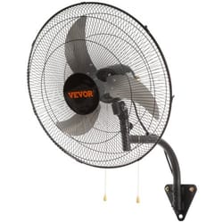 high velocity wall mount fan with oscillation cfm industrial cooling