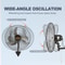 High Velocity Wall Mount Fan With Oscillation CFM Industrial Cooling 4