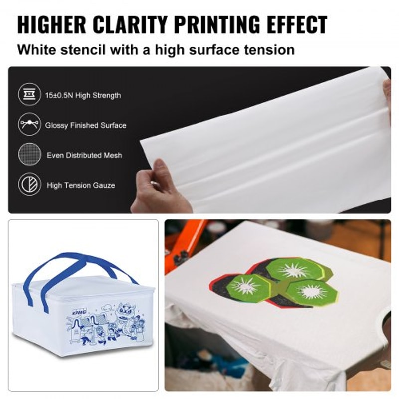 Aluminum Screen Printing Frames With Mesh Professional Silk Screen Printing Kit For TShirts 2