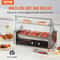 Commercial Hot Dog Roller Grill Rollers High Capacity With Bun Warmer Dual Temp Control 2