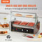 Commercial Hot Dog Roller Grill Rollers High Capacity With Bun Warmer Dual Temp Control 2