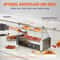 Commercial Hot Dog Roller Grill Rollers High Capacity With Bun Warmer Dual Temp Control 1
