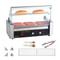 Commercial Hot Dog Roller Grill Rollers High Capacity With Bun Warmer Dual Temp Control 8