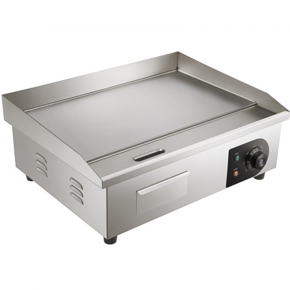 Commercial Electric Griddle Flat Top Grill With Adjustable Temperature Stainless Steel Countertop B 8
