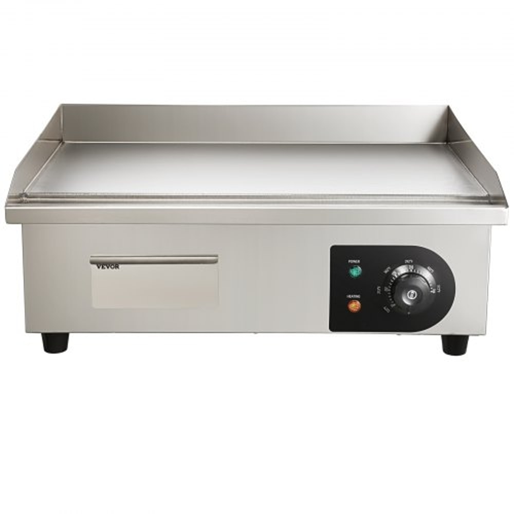 Commercial Electric Griddle Flat Top Grill With Adjustable Temperature Stainless Steel Countertop B 9