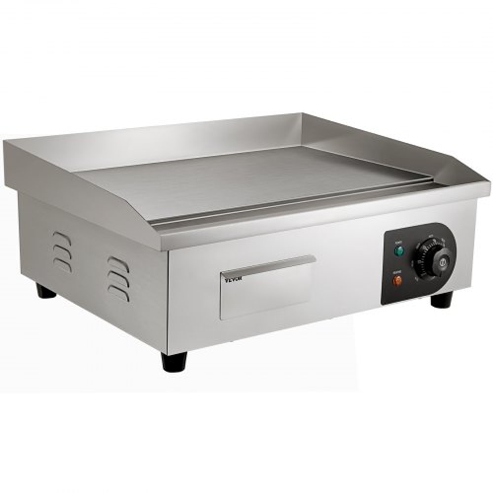 Commercial Electric Griddle Flat Top Grill With Adjustable Temperature Stainless Steel Countertop B 10