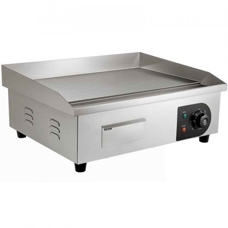 Commercial Electric Griddle Flat Top Grill With Adjustable Temperature Stainless Steel Countertop B 10