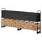 Heavy Duty Outdoor Firewood Rack With Cover Waterproof Log Storage Holder For Patio And Fireplace 7