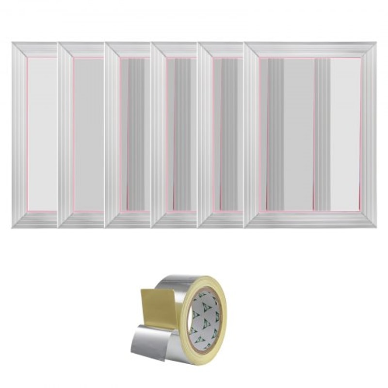 Heavy Duty Aluminum Screen Printing Kit Frame Set With Mesh For DIY TShirt Printing 8