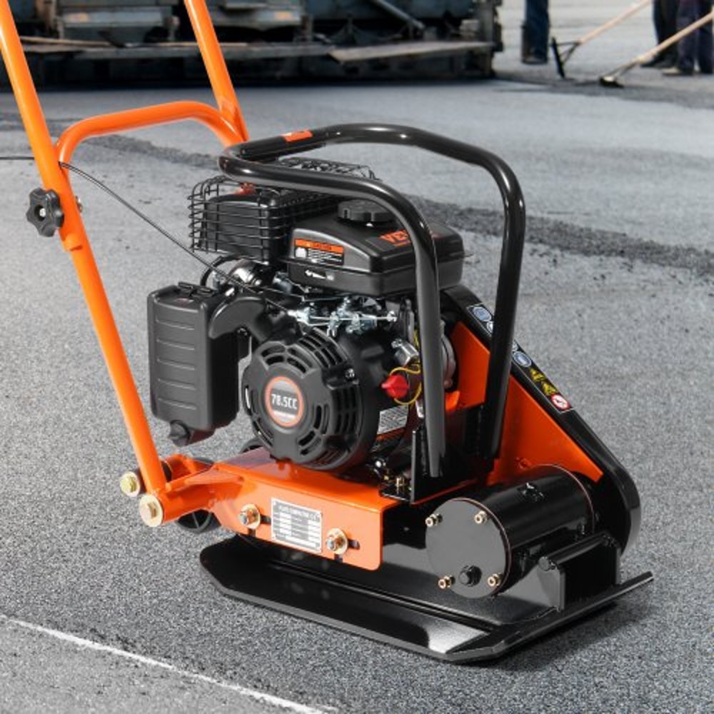 Heavy Duty Plate Compactor Gas Powered Vibratory Soil Compactor For Pavers Asphalt Landscaping 6