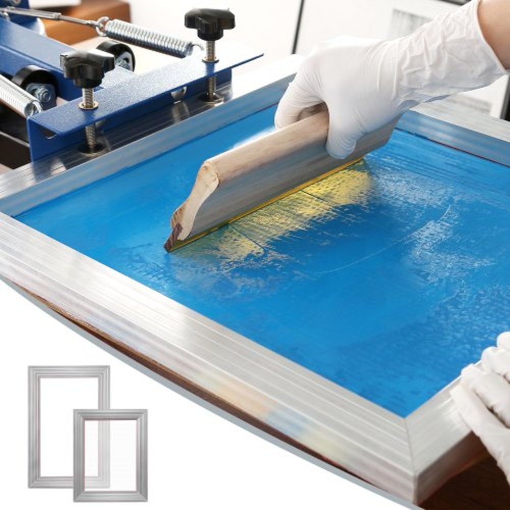 Screen Printing Kit With Aluminum Frames Mesh For DIY TShirt Craft Printing 4