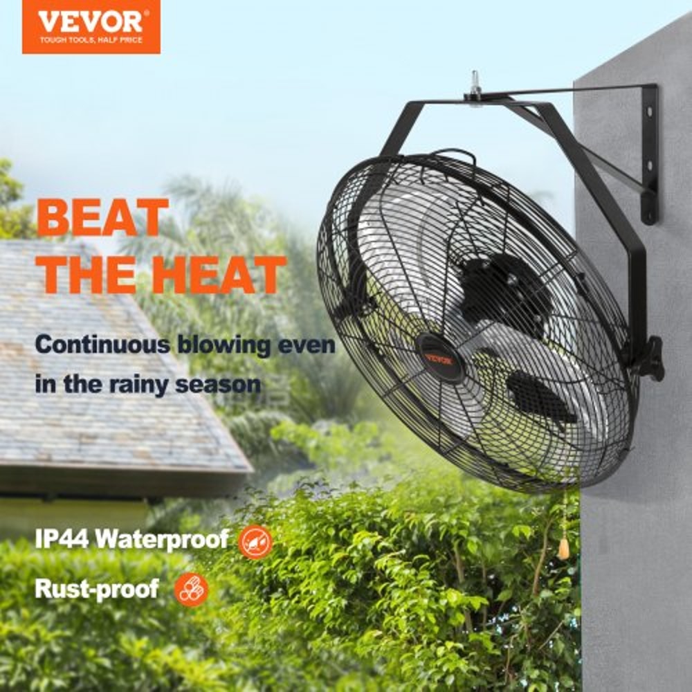 Wall Mount Fan High Velocity Waterproof Oscillating Industrial Fan 3