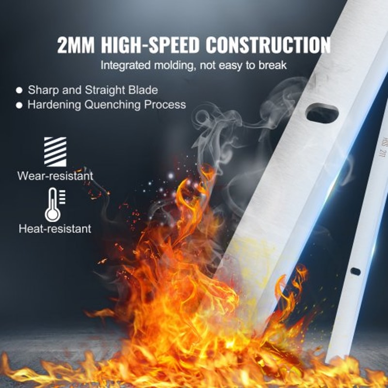 Thickness Planer Blades HSS Replacement Knives Set For Woodworking Smooth Finish 2