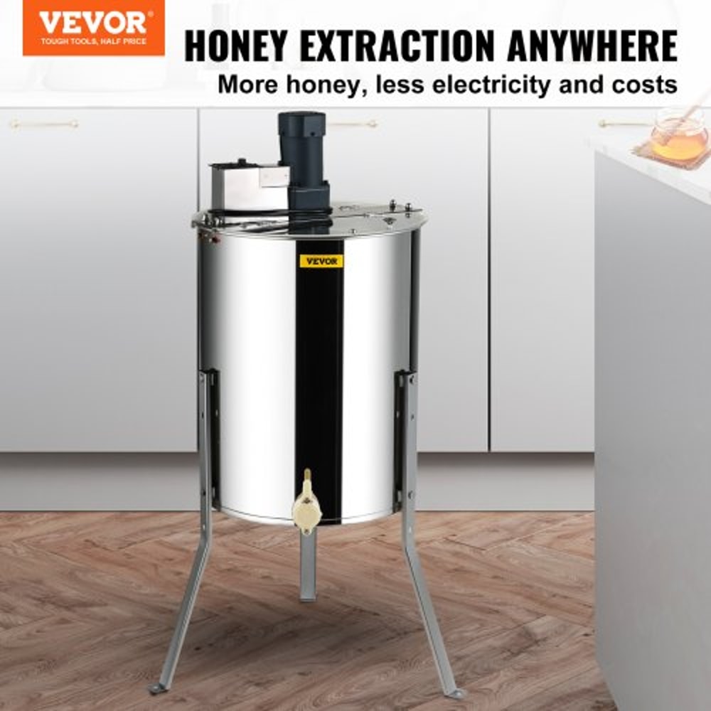 Electric Honey Extractor Frame Stainless Steel Honey Spinner With Adjustable Stand 1