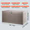 Outdoor Storage Deck Box With Lock Waterproof Patio Storage Bench 5