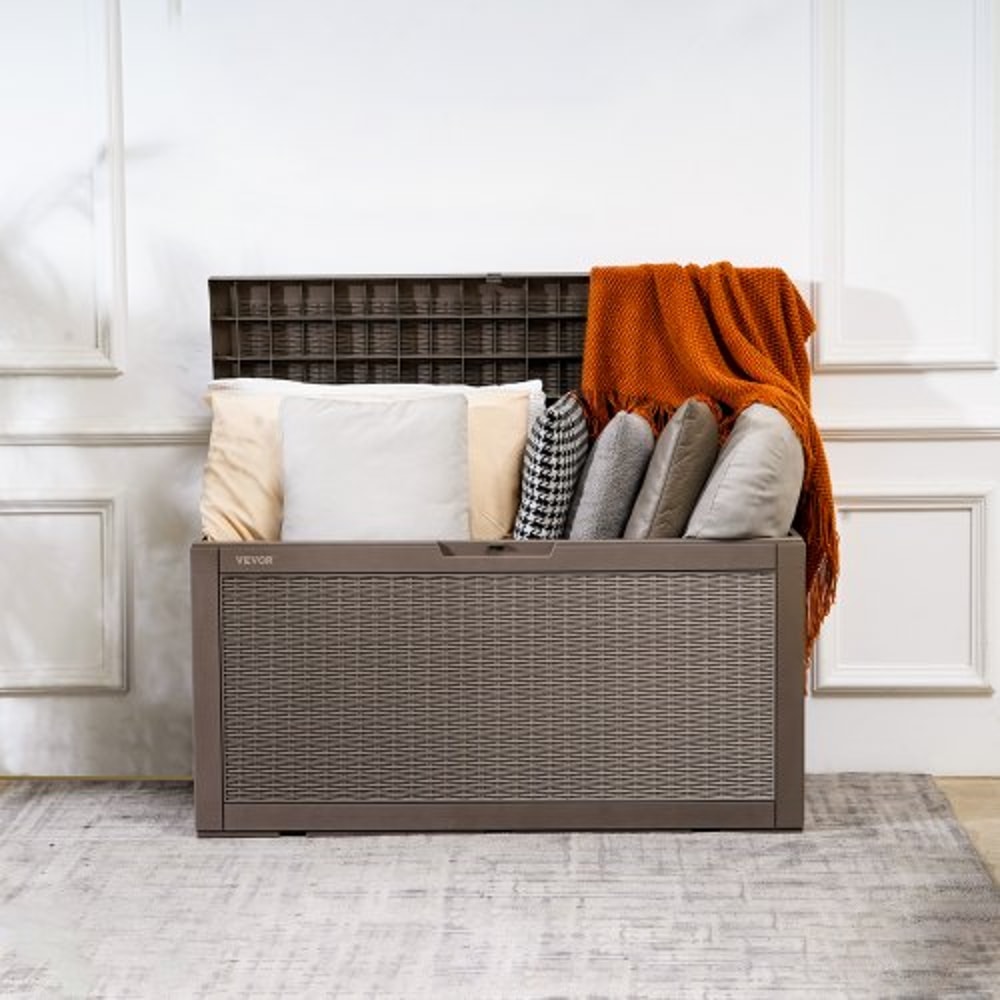 Outdoor Storage Deck Box With Lock Waterproof Patio Storage Bench 7