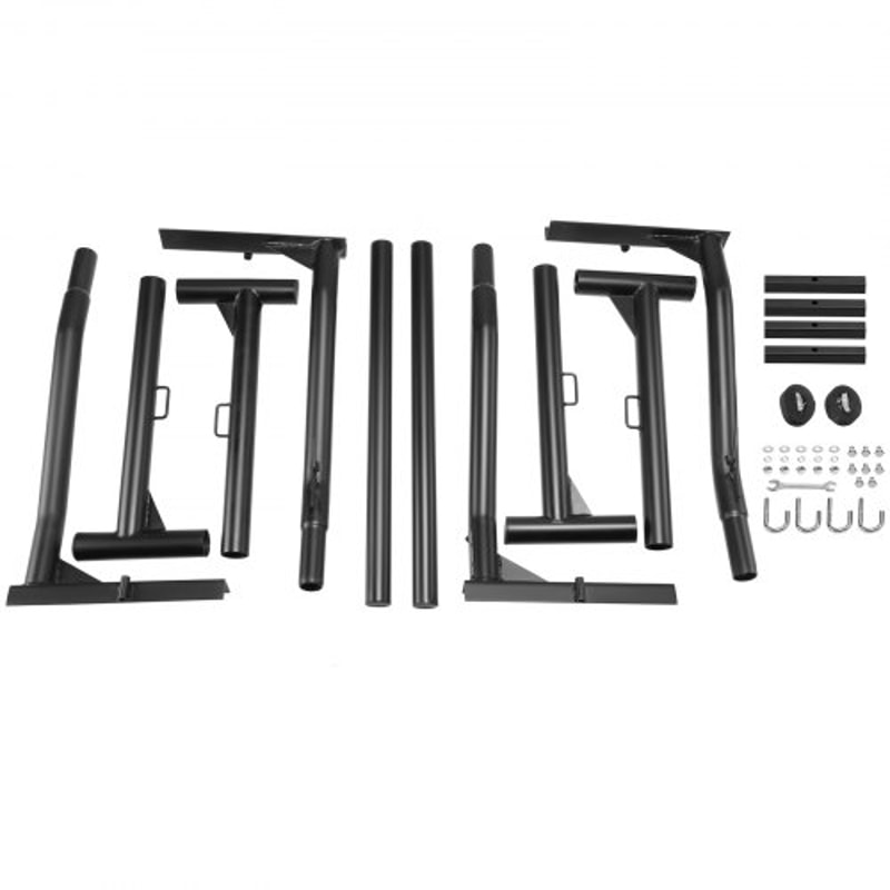 Heavy Duty Truck Ladder Rack High lbs Extendable Steel Truck Bed Rack with No-Drill Mount