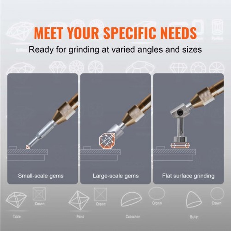 Gem Faceting Machine With Adjustable Speed Precision Polisher For Jade And Jewelry 5