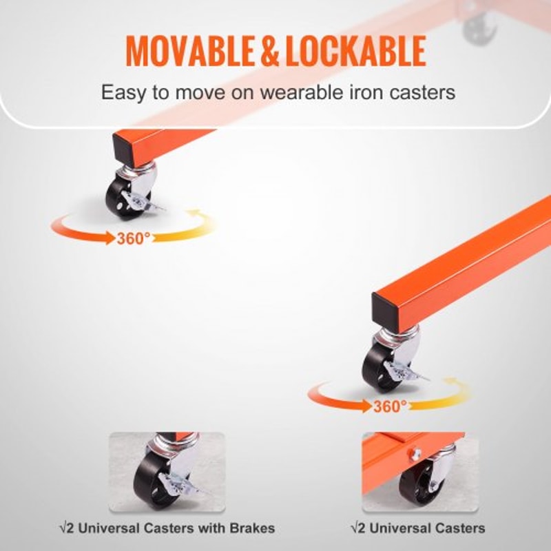 Heavy Duty High Lb Engine Stand With Rotating Head Locking Casters For Auto Repair 4