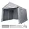 Portable Storage Shed Heavy Duty Outdoor Storage Shelter With RollUp Door Vent Windows 0