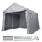 Portable Storage Shed Heavy Duty Outdoor Storage Shelter With RollUp Door Vent Windows 0