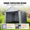Portable Storage Shed Heavy Duty Outdoor Storage Shelter With RollUp Door Vent Windows 2
