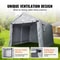 Portable Storage Shed Heavy Duty Outdoor Storage Shelter With RollUp Door Vent Windows 2