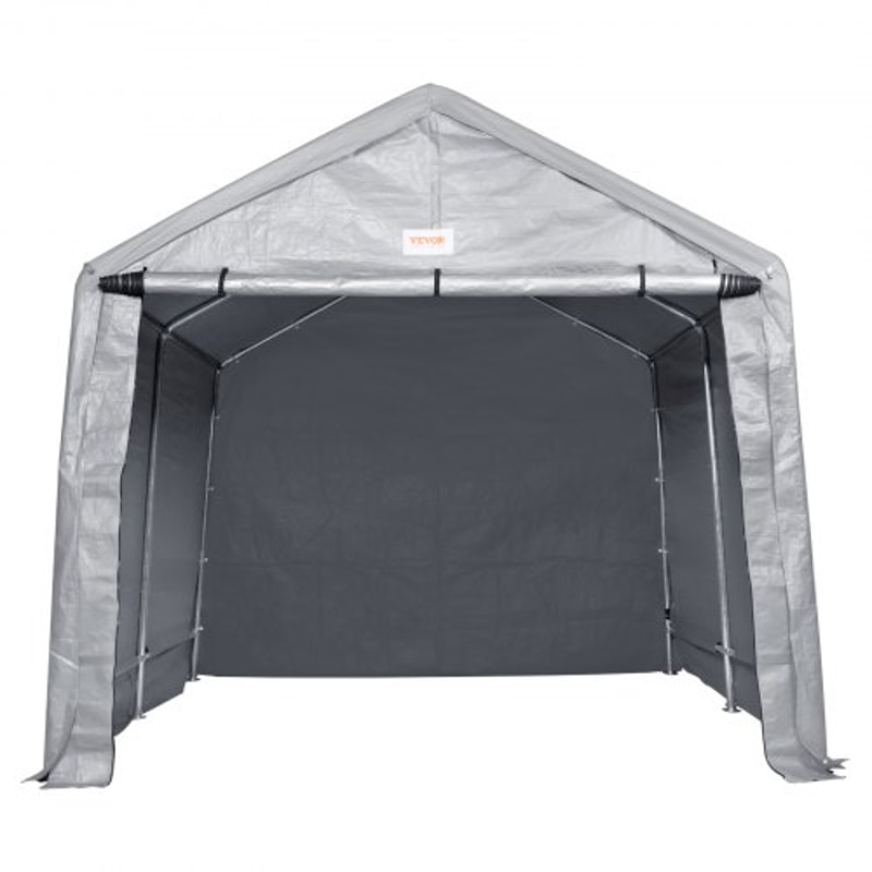Portable Storage Shed Heavy Duty Outdoor Storage Shelter With RollUp Door Vent Windows 7