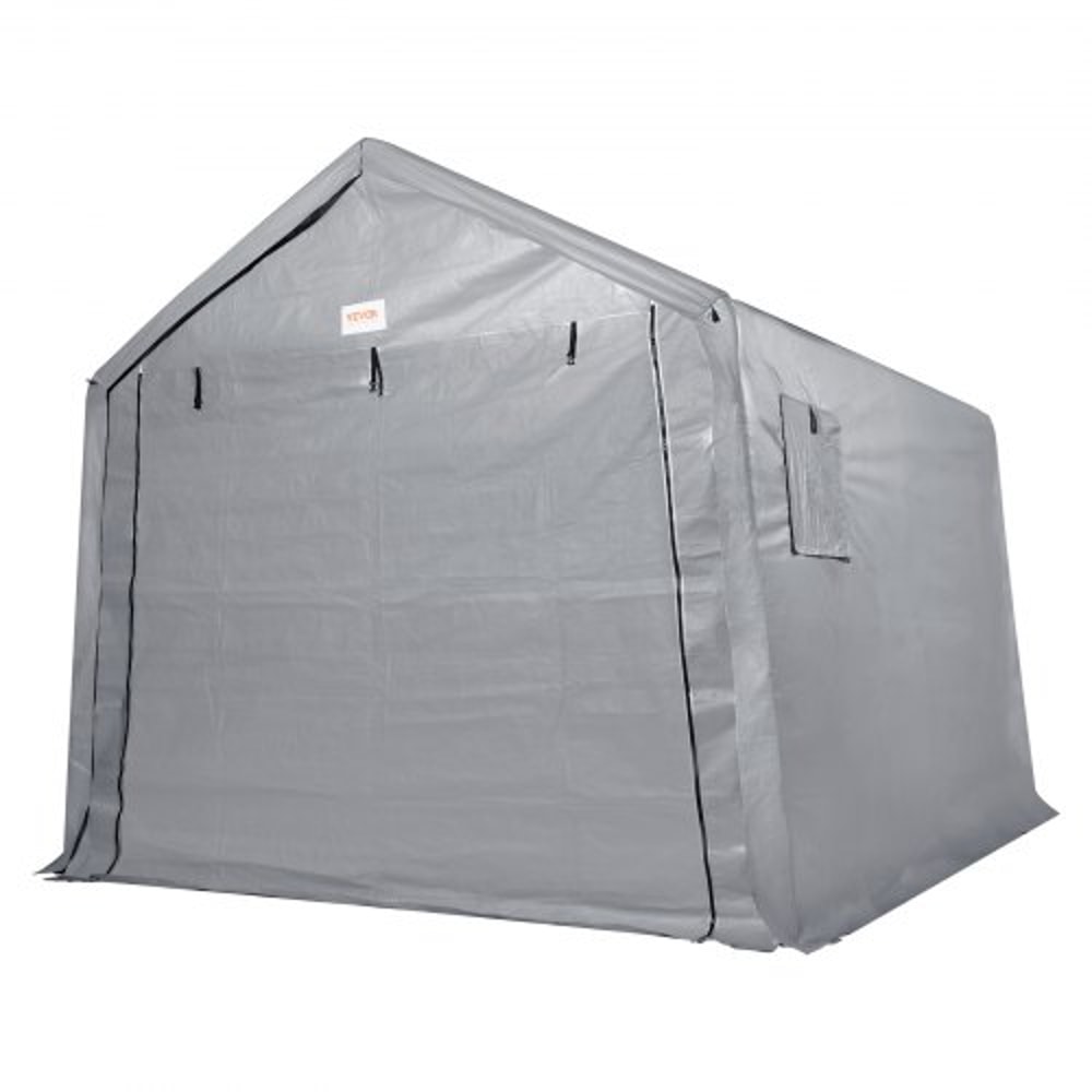 Portable Storage Shed Heavy Duty Outdoor Storage Shelter With RollUp Door Vent Windows 8