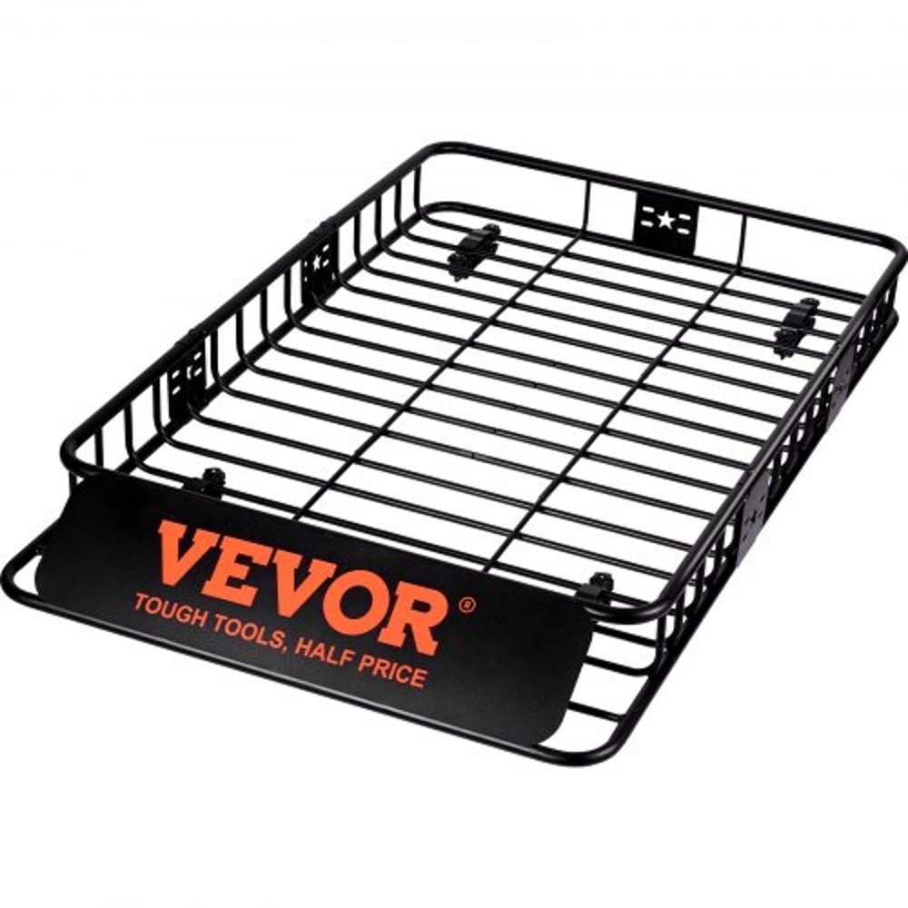 Heavy Duty Roof Rack Cargo Basket with Extension High lb Capacity Universal Rooftop Carrier