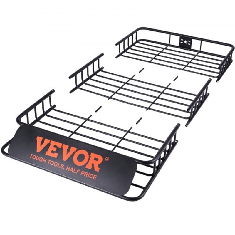 Heavy Duty Roof Rack Cargo Basket with Extension High lb Capacity Universal Rooftop Carrier