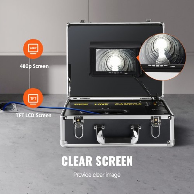 Sewer Inspection Camera With Locator DVR Monitor For Drain Pipe Inspection 3