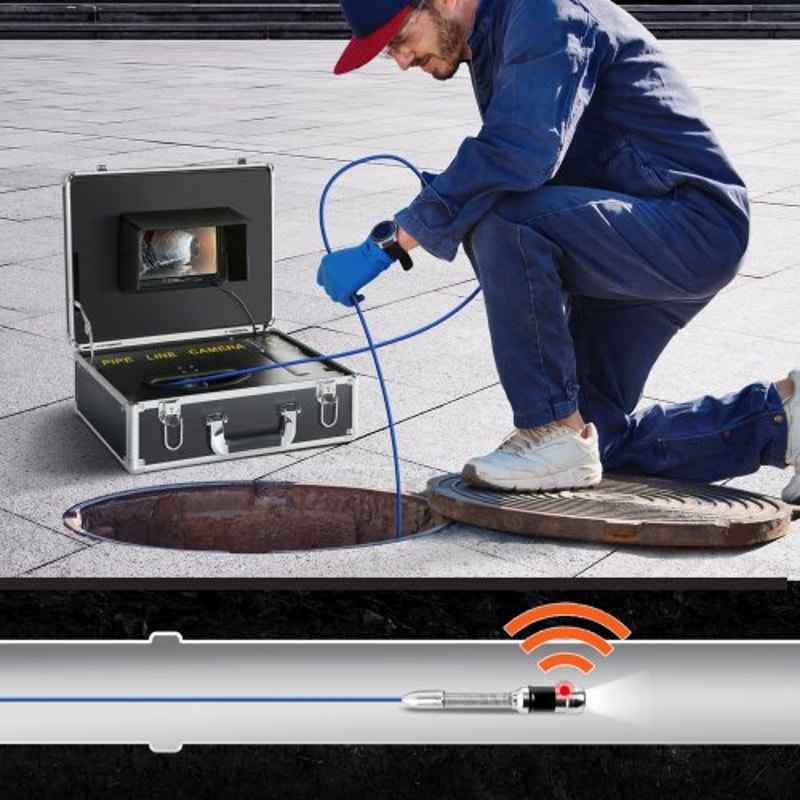 Sewer Inspection Camera With Locator DVR Monitor For Drain Pipe Inspection 7