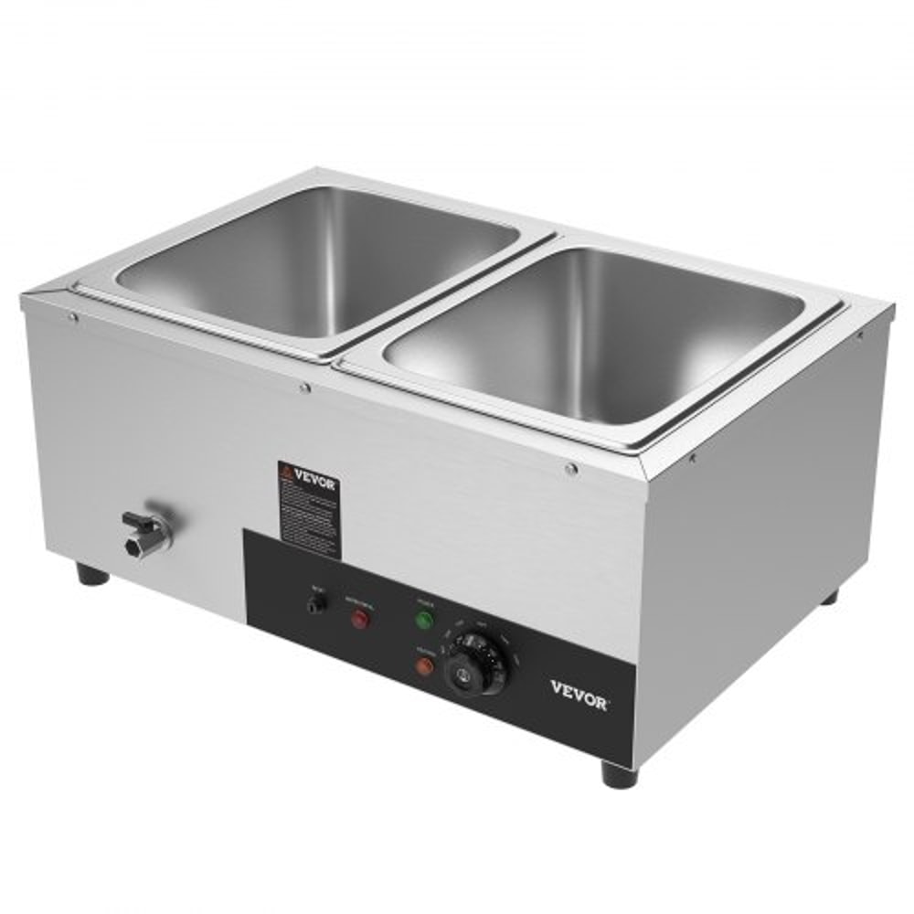 Commercial Food Warmer Electric Steam Table Stainless Steel Buffet Bain Marie 7