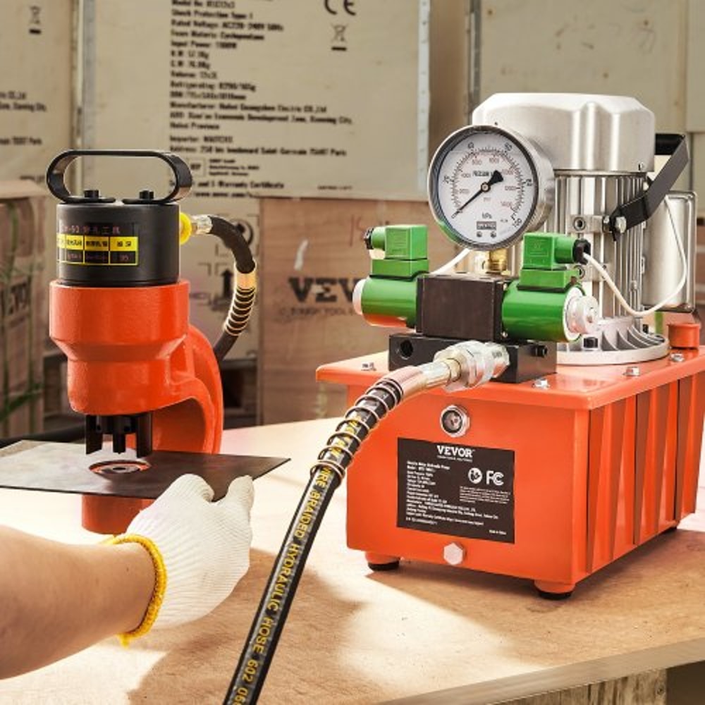 Electric Hydraulic Pump Double Acting Power Unit With Foot Pedal 7