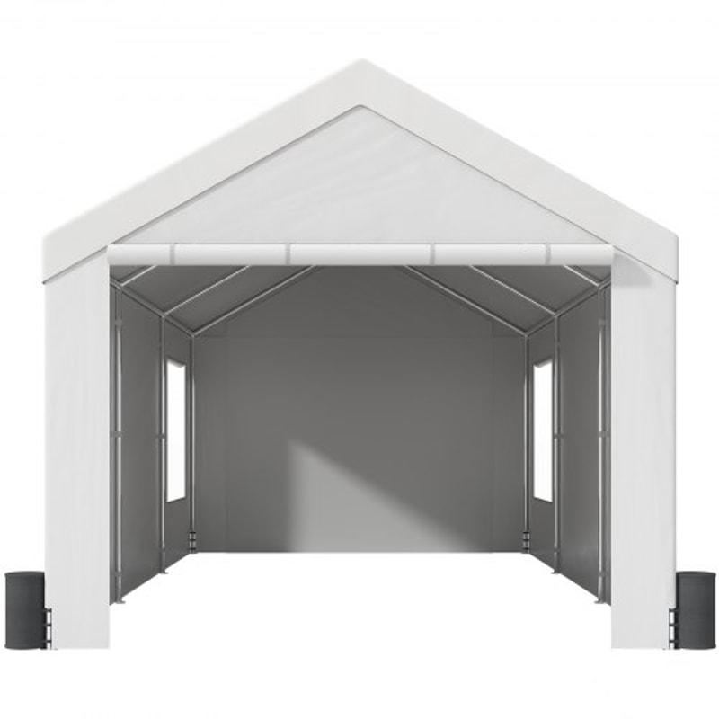 Heavy Duty Carport Canopy With Removable Walls Ventilated Windows 7