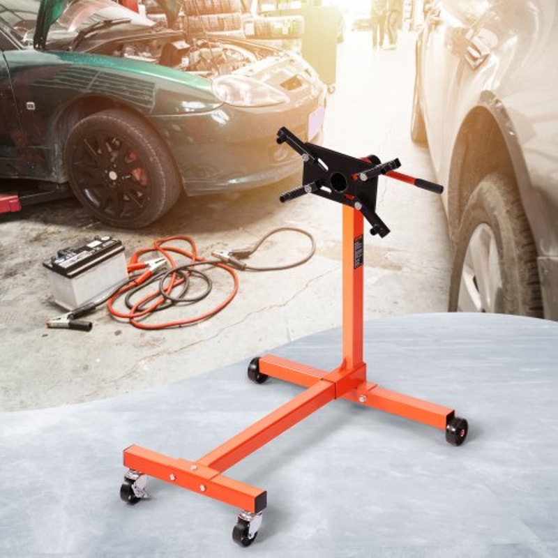 Engine Stand with Rotating Head & Heavy Duty Steel Frame for Auto Repair