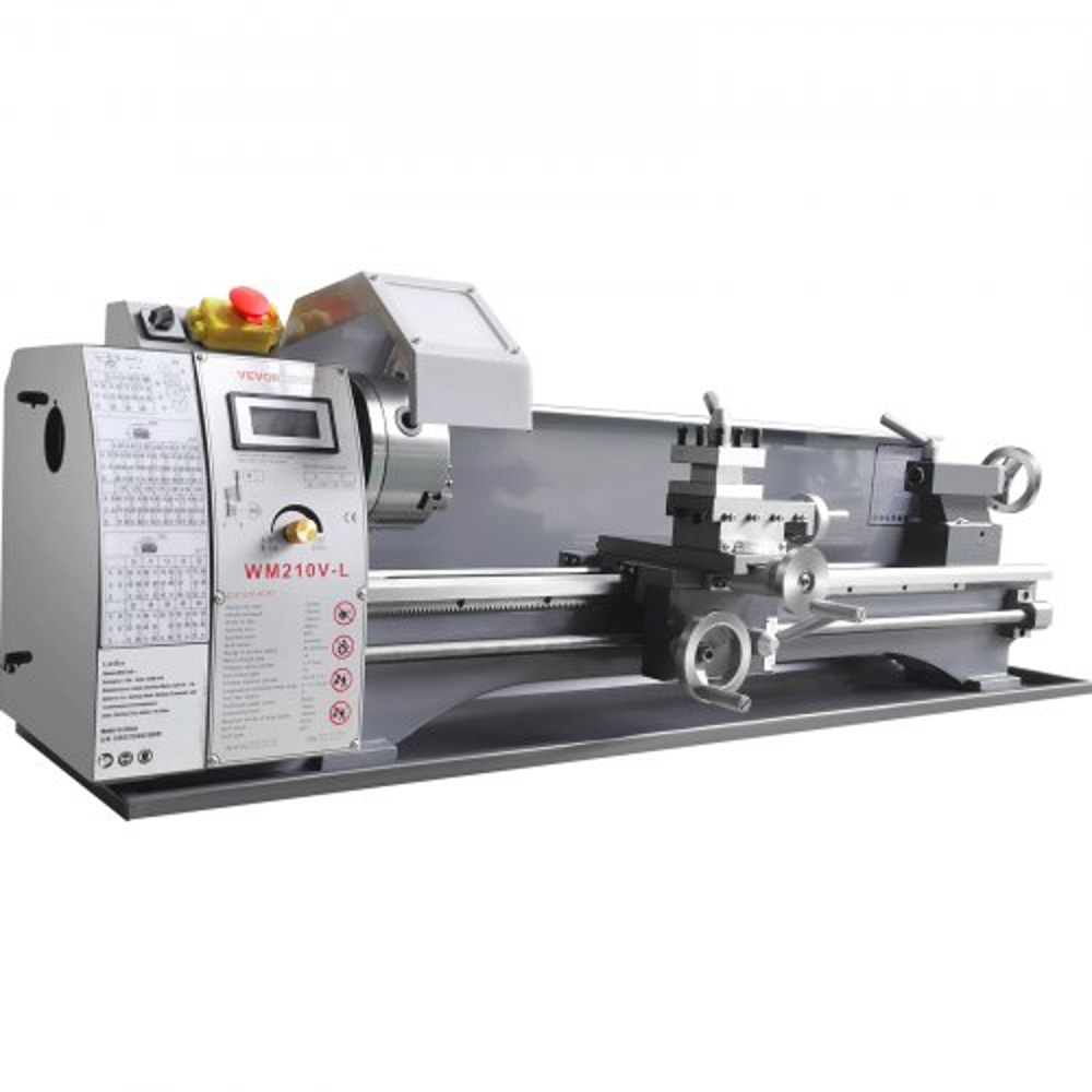 Precision Benchtop Metal Lathe Variable Speed Mini Lathe For Metalworking 7