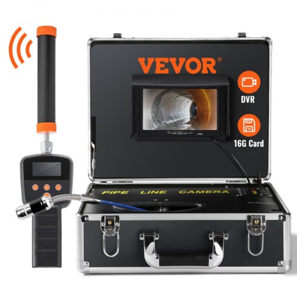Sewer Camera Locator Drain Inspection Camera With DVR And Screen 10