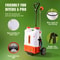 Battery Powered Backpack Sprayer With Cart Adjustable Pressure PSI Nozzles Dual Wands 5