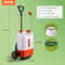 Battery Powered Backpack Sprayer With Cart Adjustable Pressure PSI Nozzles Dual Wands 6