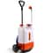 Battery Powered Backpack Sprayer With Cart Adjustable Pressure PSI Nozzles Dual Wands 10