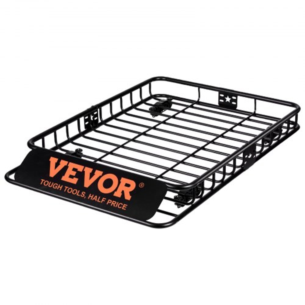 HeavyDuty Roof Rack Cargo Basket High LBS Universal Rooftop Cargo Carrier For SUV Truck 8