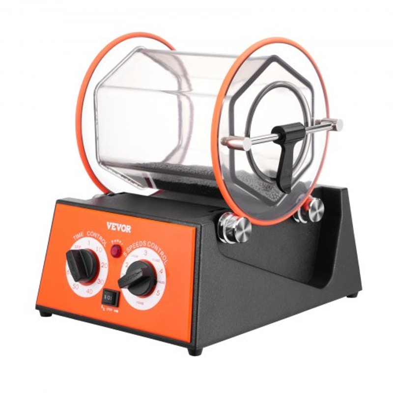 Jewelry Polisher Tumbler Rotary Finishing Machine With Timer And Speeds 8
