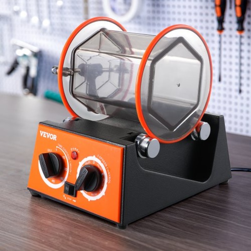 Jewelry Polisher Tumbler Machine With Timer Speeds For Professional Finishing 6